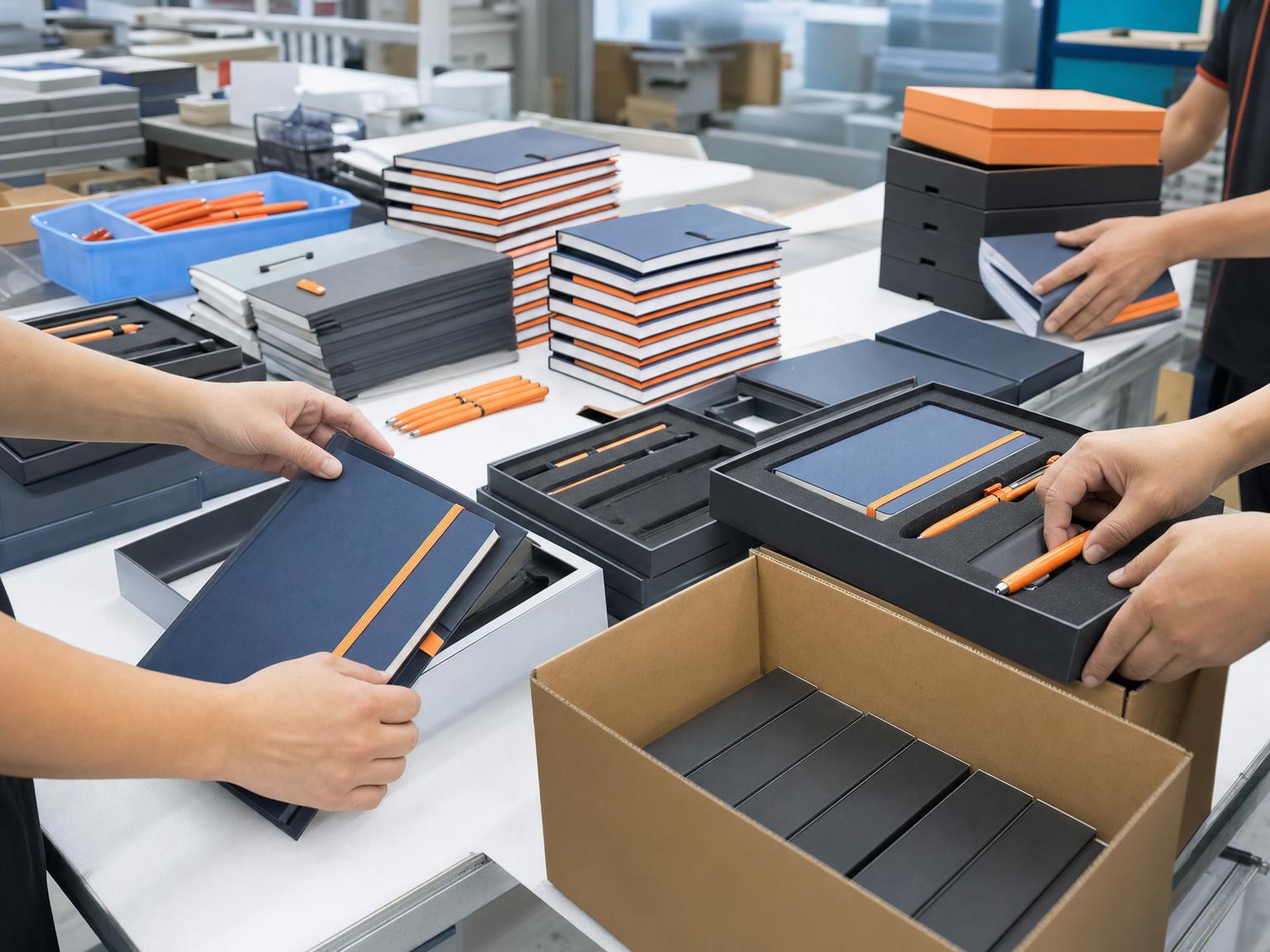 Stationery production and packing coordination