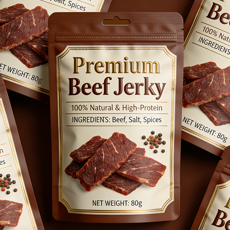 Matte Finish Stand Up Pouch with Window – Eco-Friendly Mylar Bag for Nuts, Candy, Beef Jerky