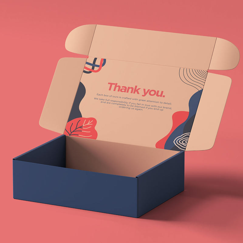 Custom Logo Corrugated Folding Mailer Box – Eco-Friendly Shipping Packaging