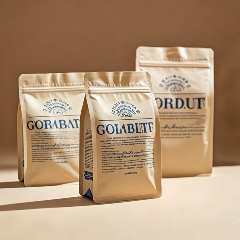 Custom Logo Coffee Bag with Valve - Aluminum Foil Mylar Stand Up Pouch, Resealable Zipper, 12oz 16oz
