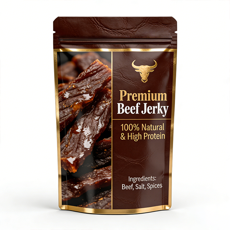 Matte Finish Stand Up Pouch with Window – Eco-Friendly Mylar Bag for Nuts, Candy, Beef Jerky