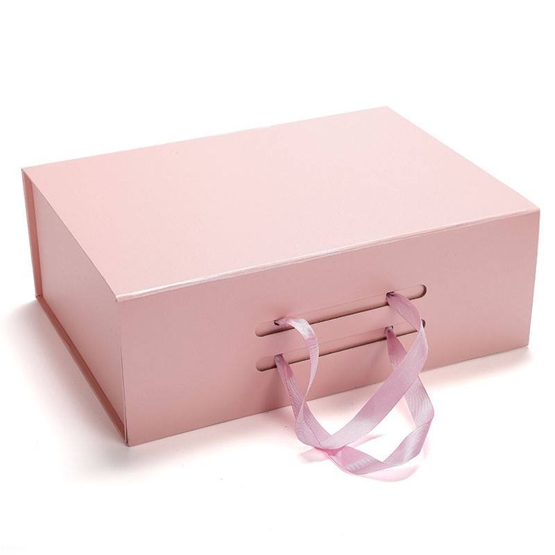 Eco-Friendly Paper Gift Box with Handle – Customizable Luxury Packaging