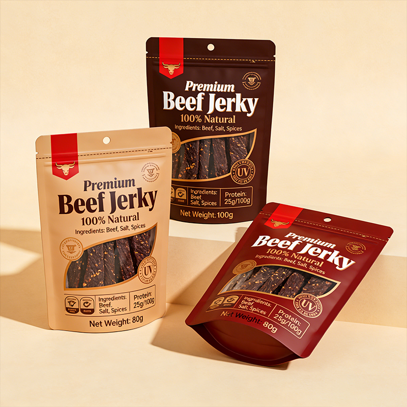 Matte Finish Stand Up Pouch with Window – Eco-Friendly Mylar Bag for Nuts, Candy, Beef Jerky