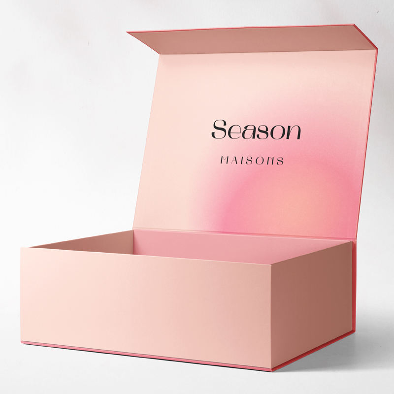 Custom Magnetic Closure Gift Box Set with Mirror – Rose Gold, Eco-Friendly
