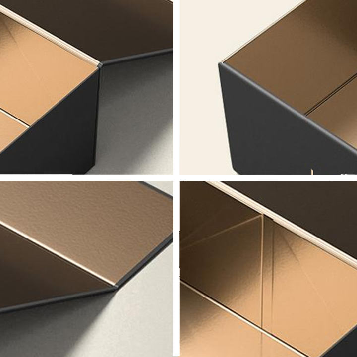 Custom Magnetic Closure Gift Box Set with Mirror – Rose Gold, Eco-Friendly