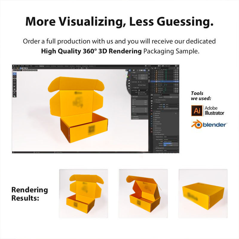 Custom Rigid Corrugated Cardboard Gift Box for Apparel Packaging