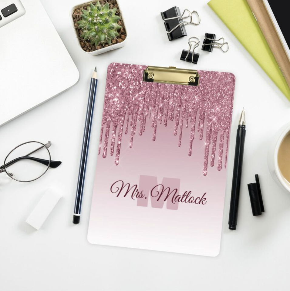 Custom UV Printing Acrylic Clipboard Paper Organizer for Events & Home Office