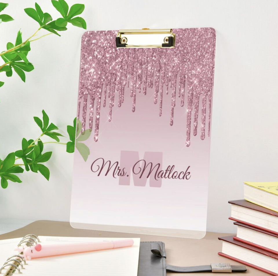 Custom UV Printing Acrylic Clipboard Paper Organizer for Events & Home Office
