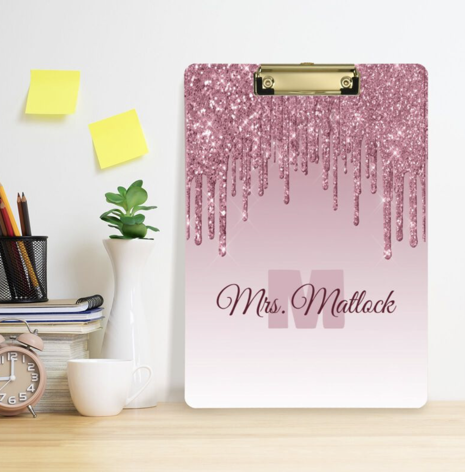 Custom UV Printing Acrylic Clipboard Paper Organizer for Events & Home Office