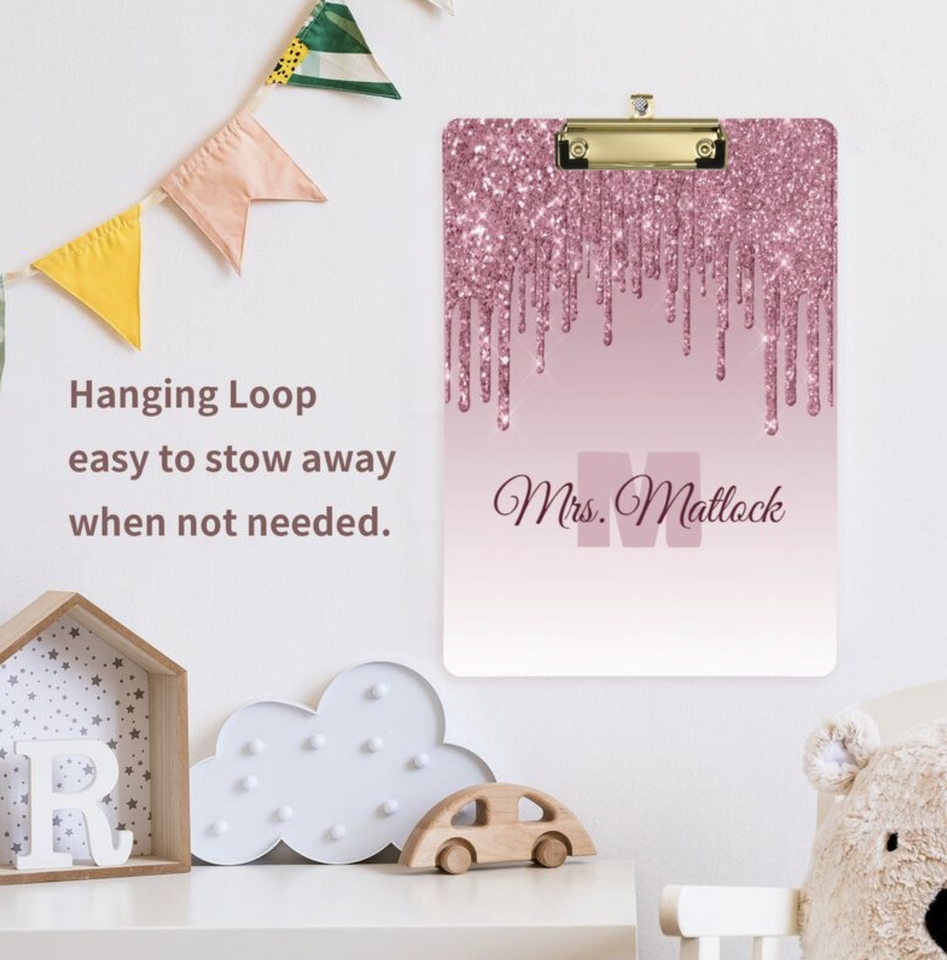 Custom UV Printing Acrylic Clipboard Paper Organizer for Events & Home Office