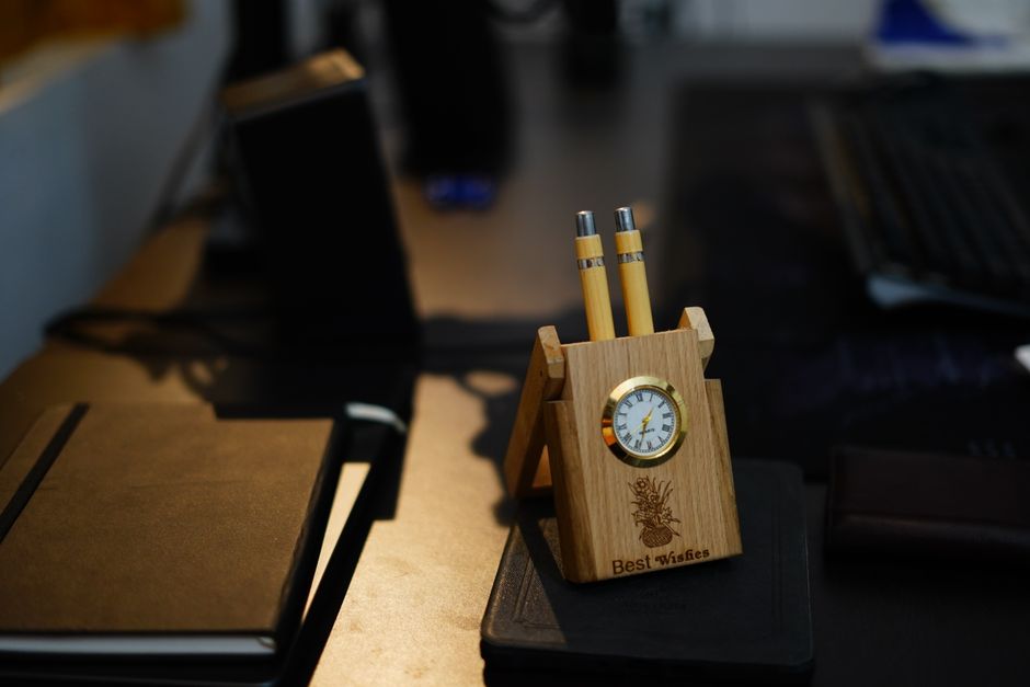 3. Engraved Desk Nameplates with a Twist