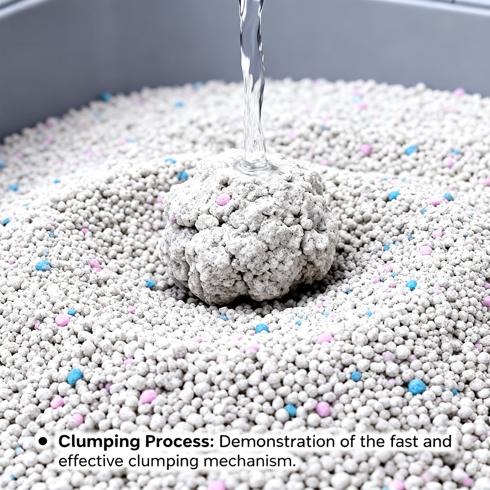 Premium Lavender Scented Bentonite Cat Litter – Low Dust, Strong Clumping, Easy Clean