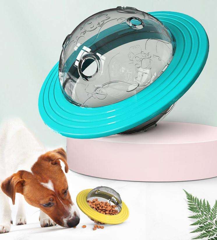 Interactive Dog Puzzle Toy - UFO Slow Feeder for IQ Training & Leak Treats