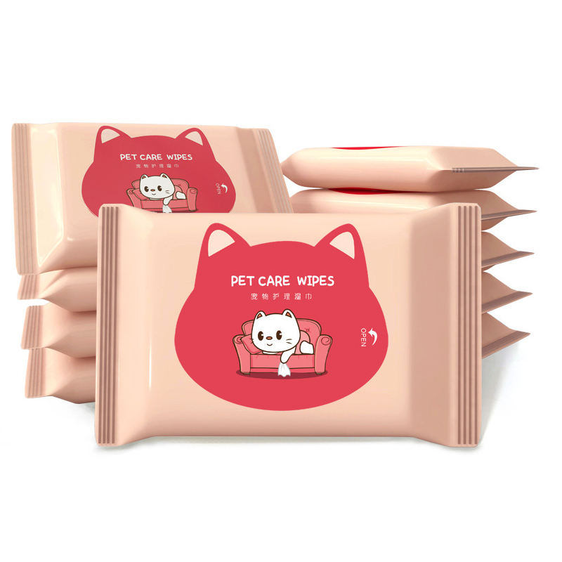 Alcohol-Free Pet Wet Wipes for Dogs & Cats – Soft, Deodorizing & Eco-Friendly