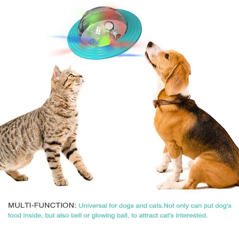 Interactive Dog Puzzle Toy - UFO Slow Feeder for IQ Training & Leak Treats