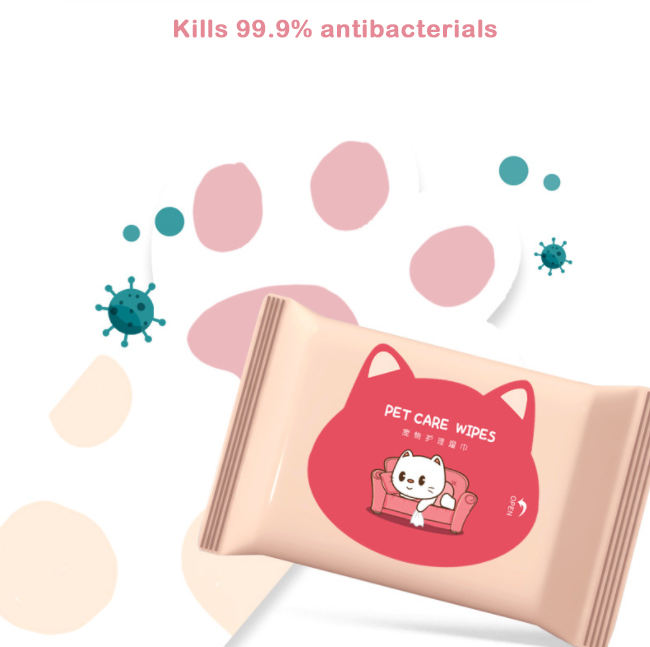 Alcohol-Free Pet Wet Wipes for Dogs & Cats – Soft, Deodorizing & Eco-Friendly
