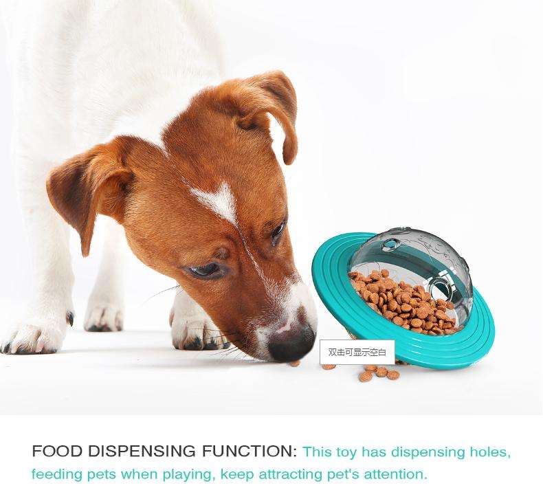 Interactive Dog Puzzle Toy - UFO Slow Feeder for IQ Training & Leak Treats