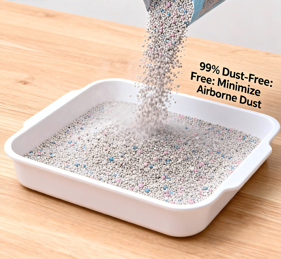 Premium Lavender Scented Bentonite Cat Litter – Low Dust, Strong Clumping, Easy Clean