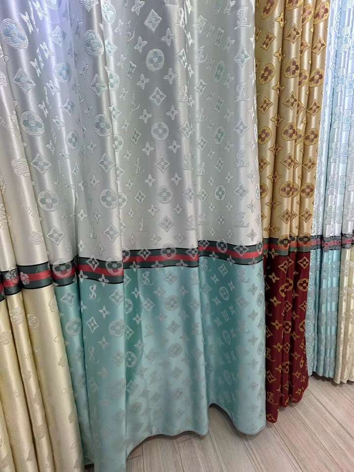 Flame Retardant Jacquard Curtains – Custom Size, 100% Polyester