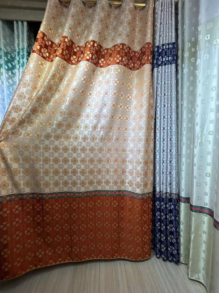 Flame Retardant Jacquard Curtains – Custom Size, 100% Polyester