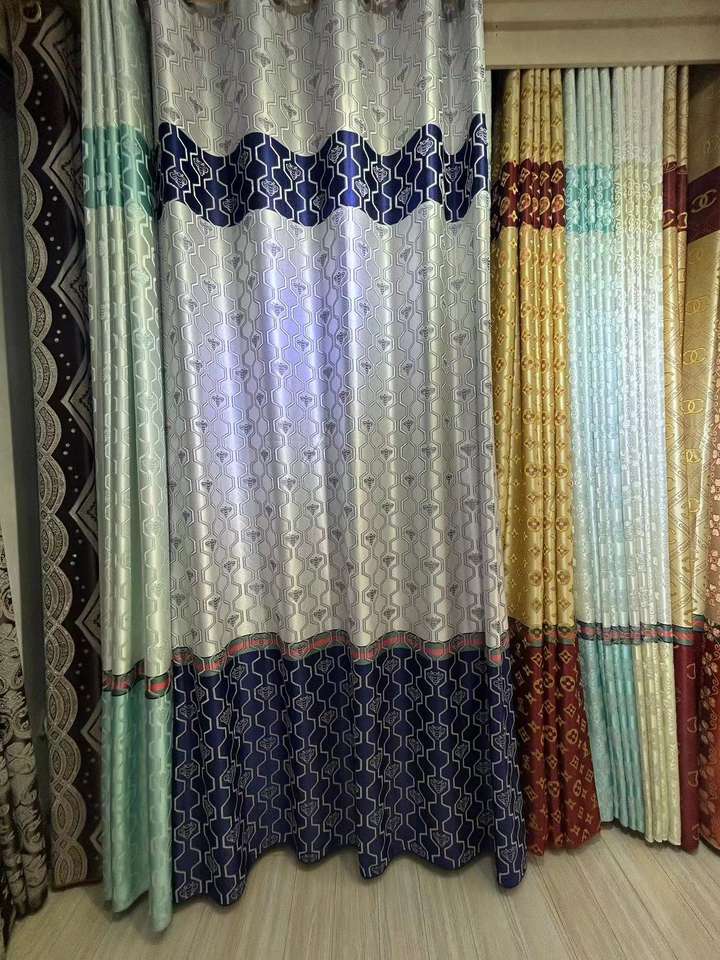 Flame Retardant Jacquard Curtains – Custom Size, 100% Polyester