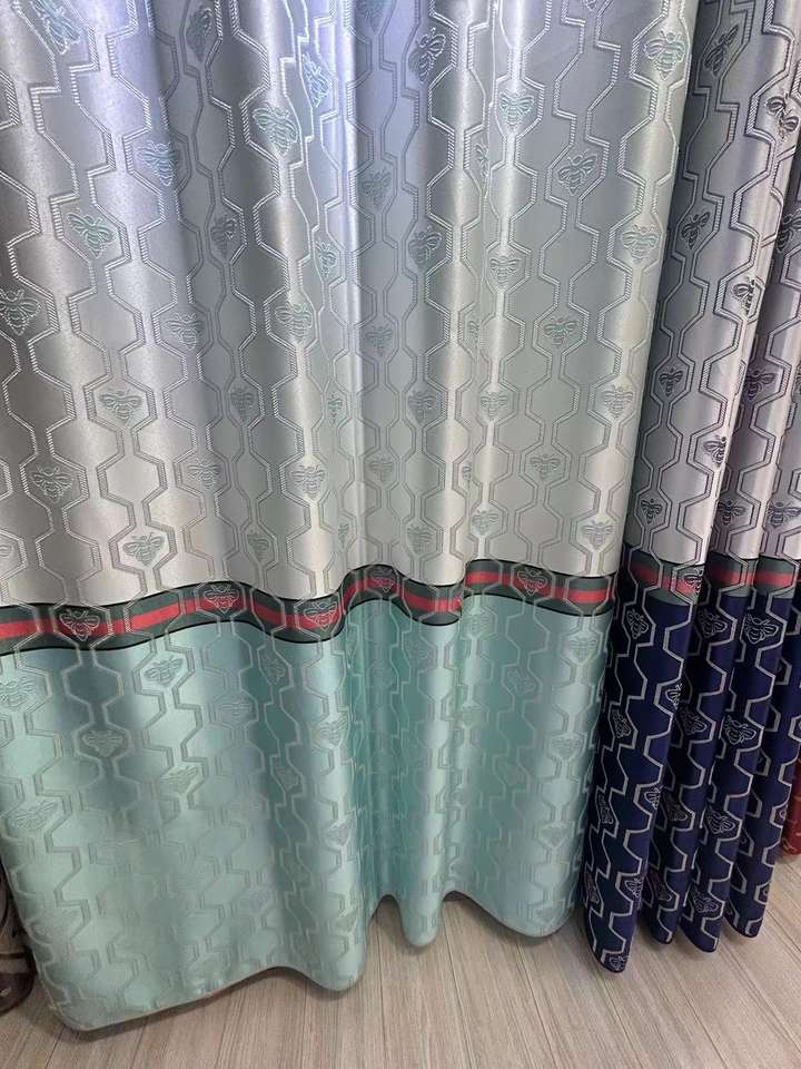 Flame Retardant Jacquard Curtains – Custom Size, 100% Polyester