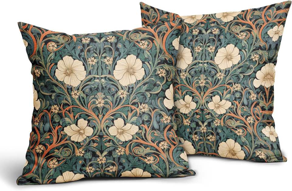 Custom Bohemian Embroidery Square Cushion Cover - Floral Decorative Pillow for Home Decor
