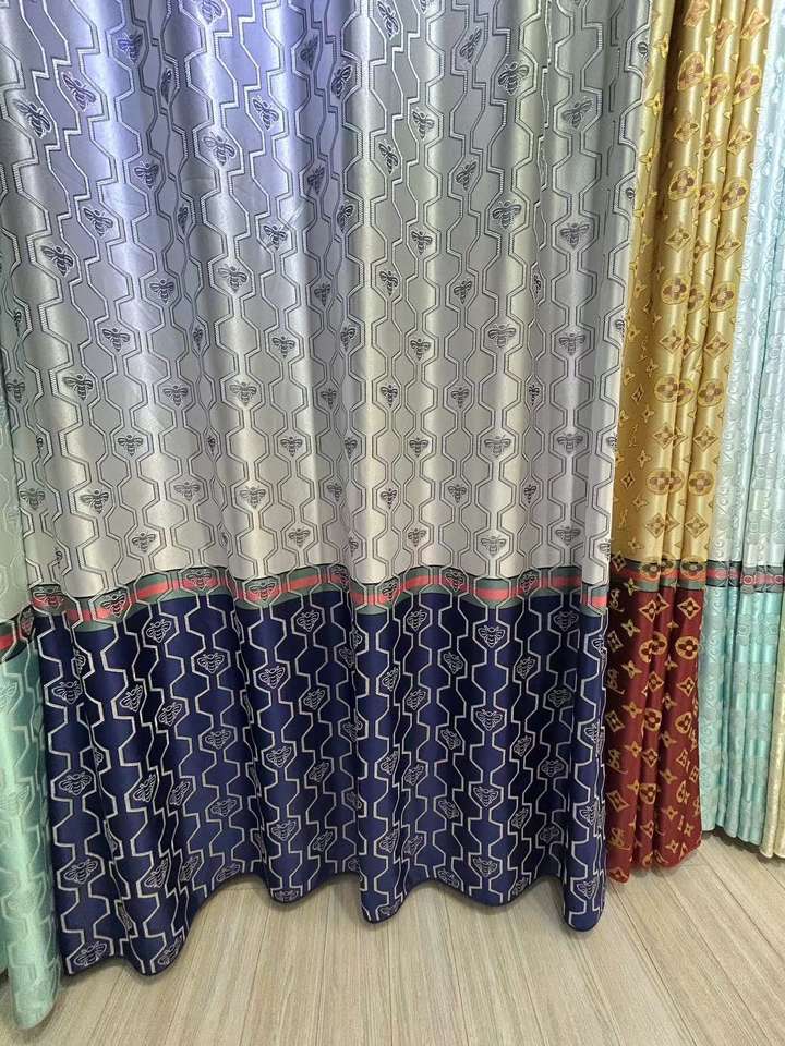 Flame Retardant Jacquard Curtains – Custom Size, 100% Polyester