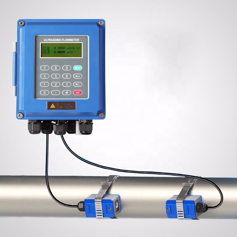 Smart TUF-2000 Wall Mounted Ultrasonic Flow Meter DN25-DN300 for Liquid Flow Monitoring