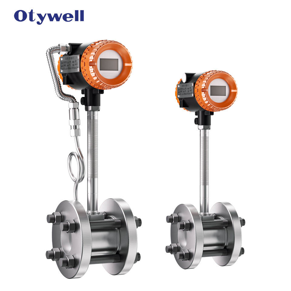 Otywell Integrated Vortex Flow Meter SS304 RS485 Modbus HART 4-20mA