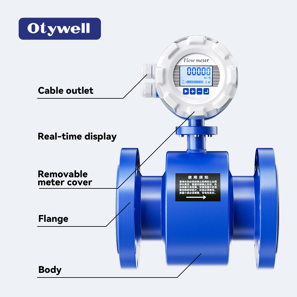 Otywell Industrial Electromagnetic Flowmeter – Exmd II CT4 Explosion Proof, IP65/IP67/IP68