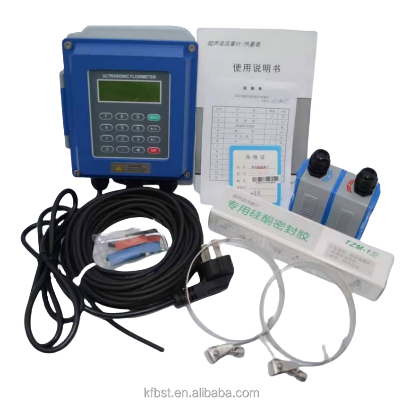 Smart TUF-2000 Wall Mounted Ultrasonic Flow Meter DN25-DN300 for Liquid Flow Monitoring