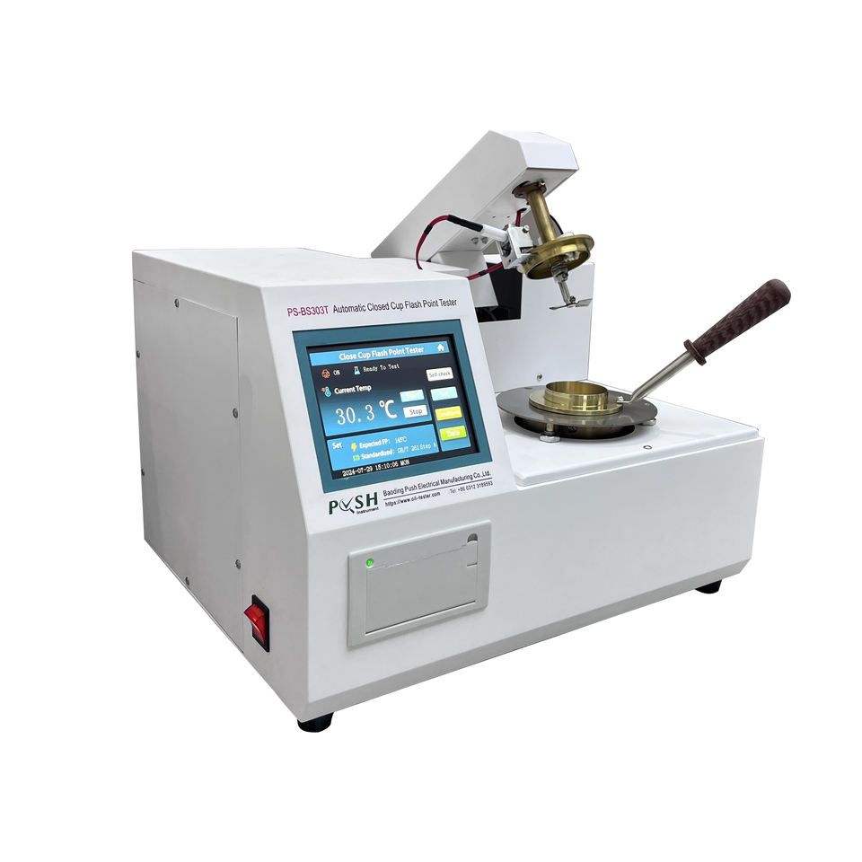 Pensky Martens Closed Cup Flash Point Tester ASTM D93, 400°C Range
