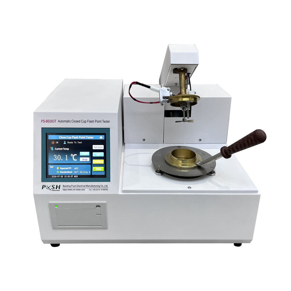 Pensky Martens Closed Cup Flash Point Tester ASTM D93, 400°C Range
