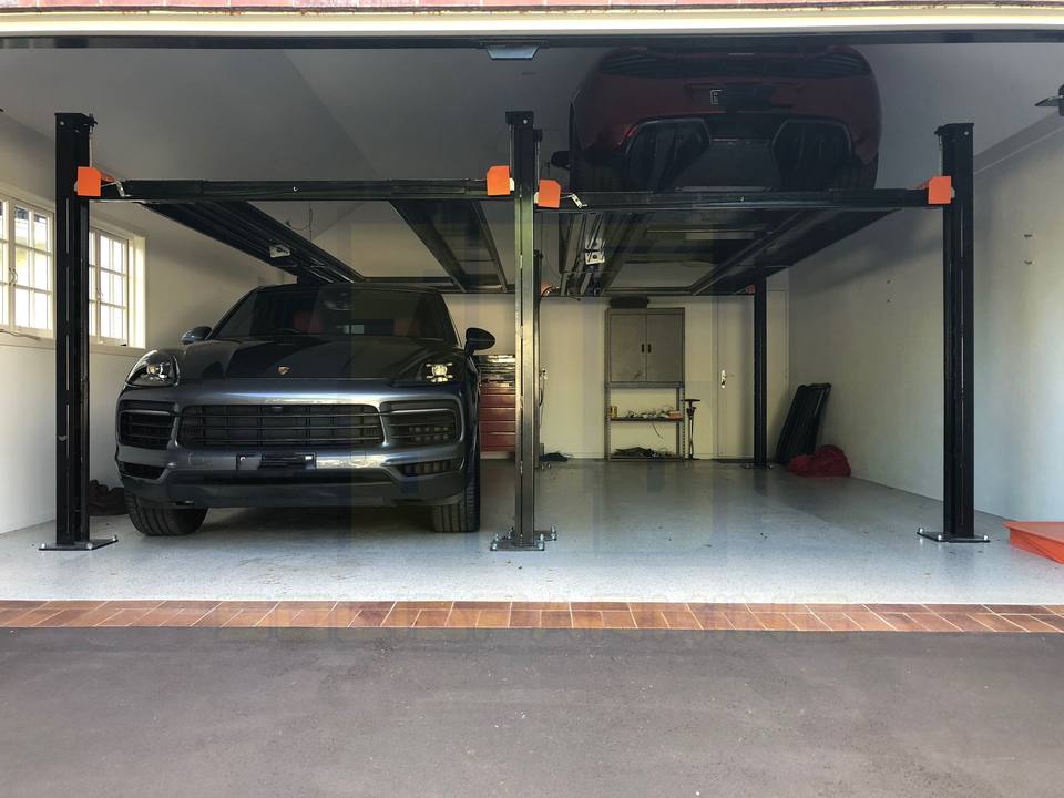 Electric Four Post Car Lift for Auto Service & Storage