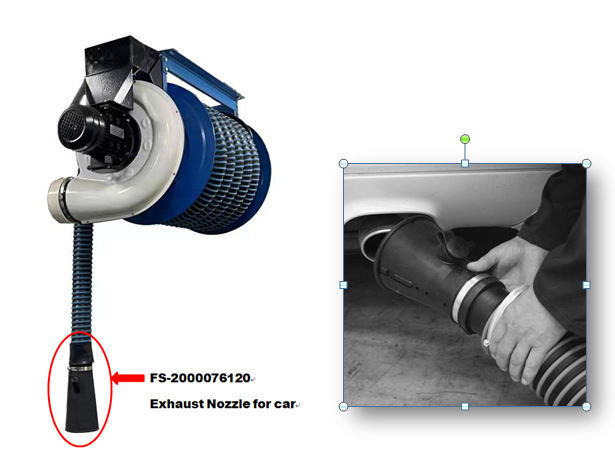 Wall-Mounted Exhaust Extraction Hose Reel - High Airflow, Low Noise, Manual Spring Return