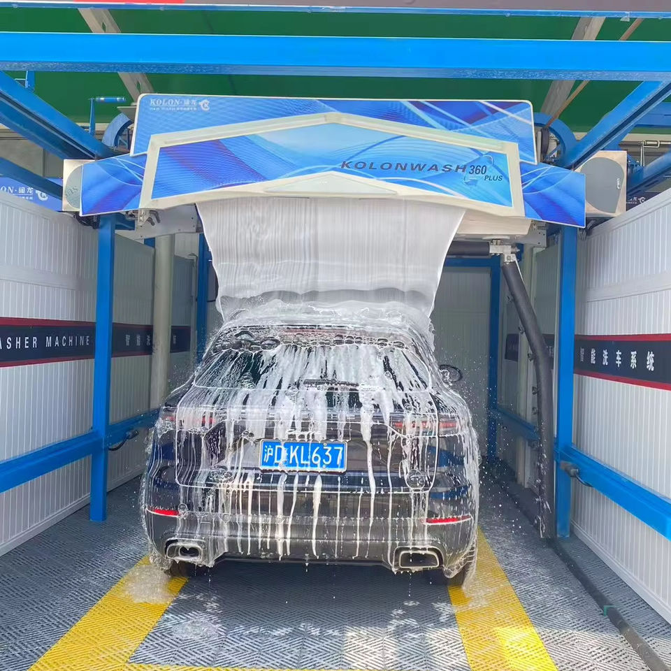 Full-Automatic Self-Service Car Wash Machine with CE, LED Screen & Voice Guidance for Gas Stations & Repair Shops