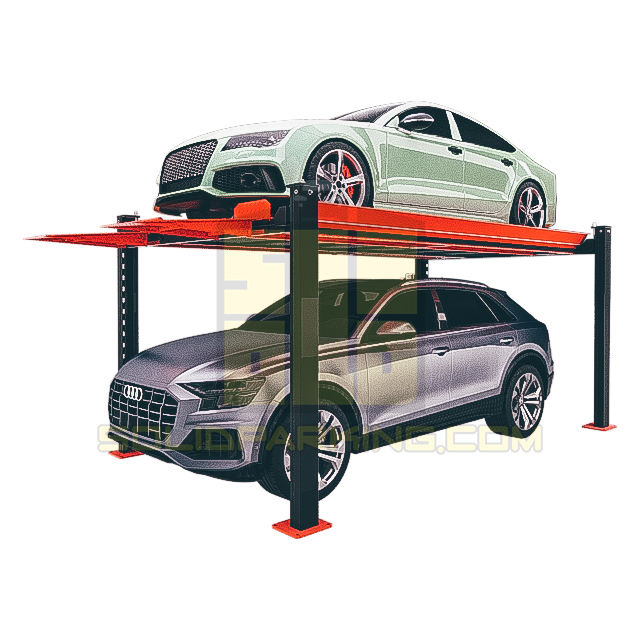 CE Certified 3600 kg Four-Post Hydraulic Car Lift for Auto Repair & Parking