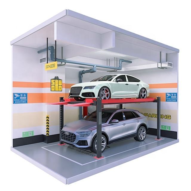 Electric Four Post Car Lift for Auto Service & Storage