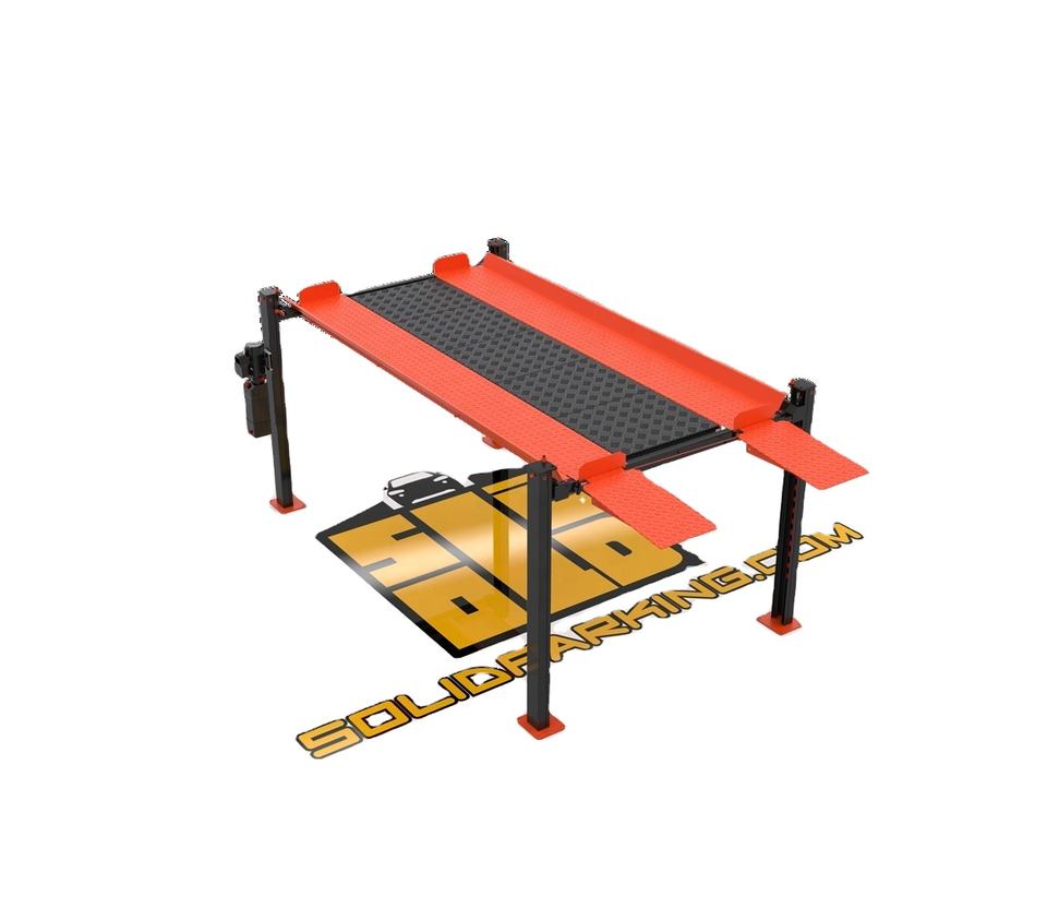 CE Certified 3600 kg Four-Post Hydraulic Car Lift for Auto Repair & Parking