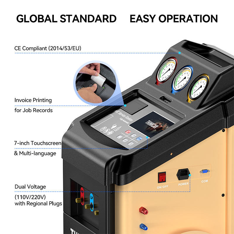 Fully Automatic THINKCAR AC100 A/C Service Station for Gasoline Cars