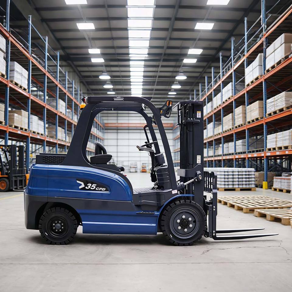 CE ISO 3.5 Ton Electric Forklift with 4m-6m Mast for Metal Fabrication
