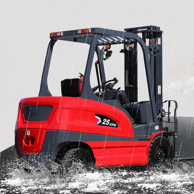Electric Forklift 2.5-3 Ton 4 Wheel Seat Driving Eco-Friendly
