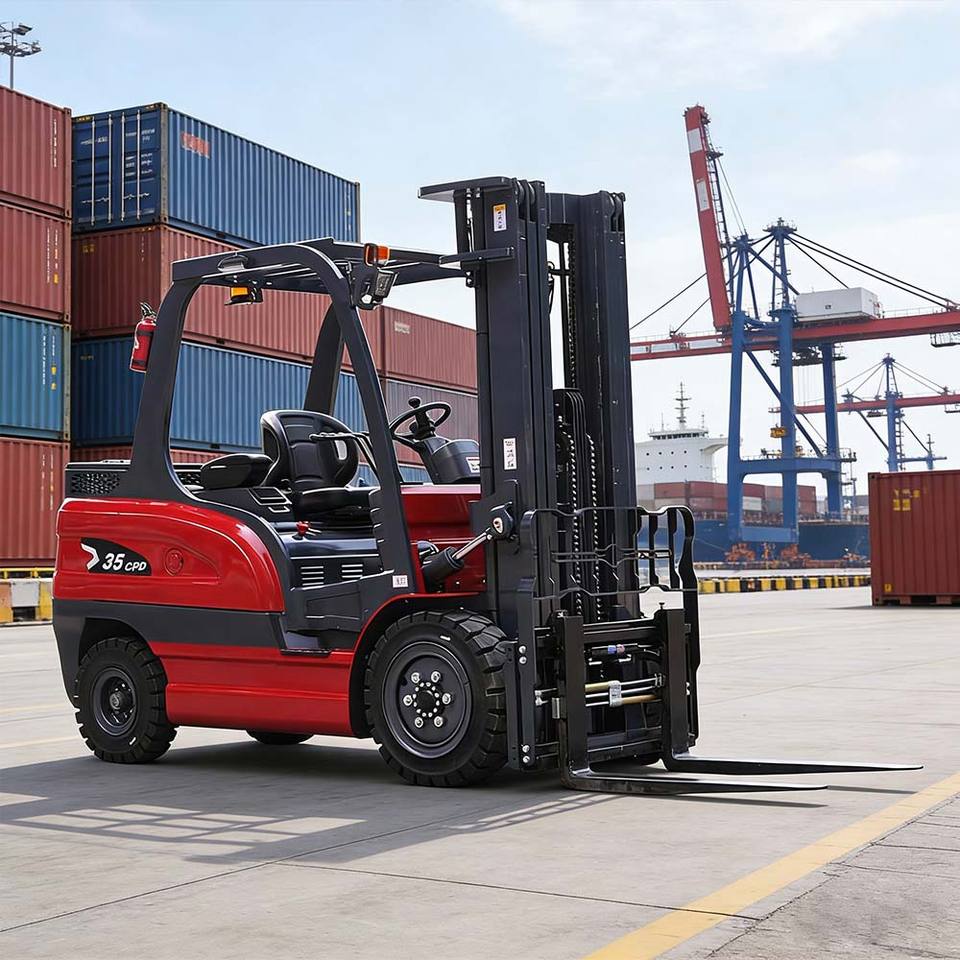 CE ISO 3.5 Ton Electric Forklift with 4m-6m Mast for Metal Fabrication