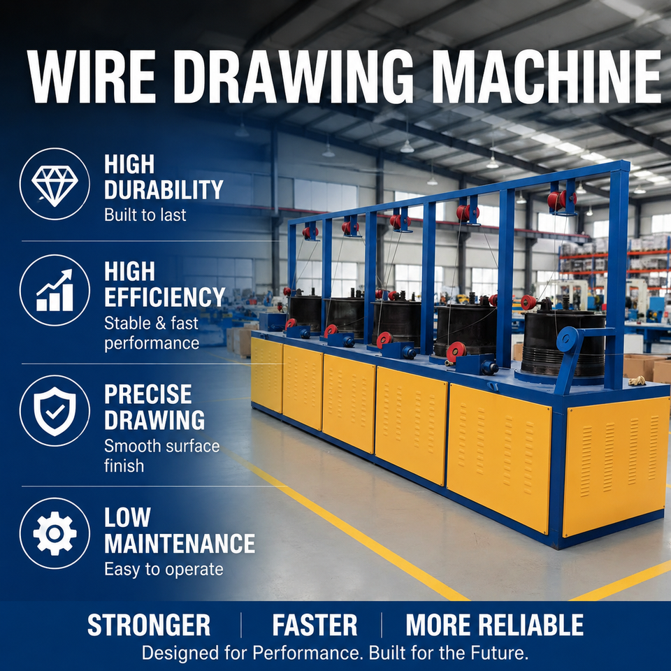 Carr Steel Wire Drawing Machine for Nail Making - 15kW*4 High Efficiency