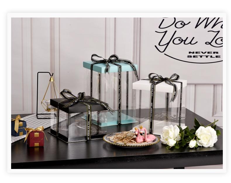 Custom Transparent PET Square Cake Boxes – Food Grade, Bulk Wholesale