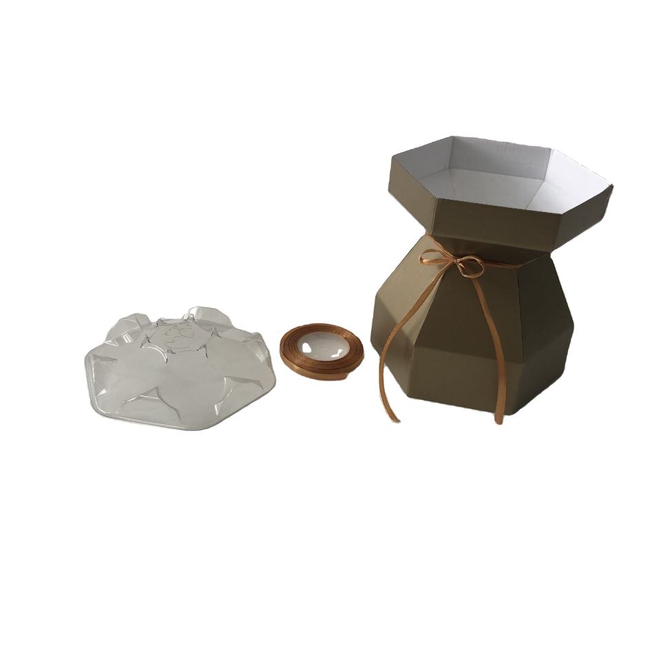 Wholesale Custom Cardboard Cupcake Bouquet Box with Invisible Tray - Eco-Friendly Gift Packaging