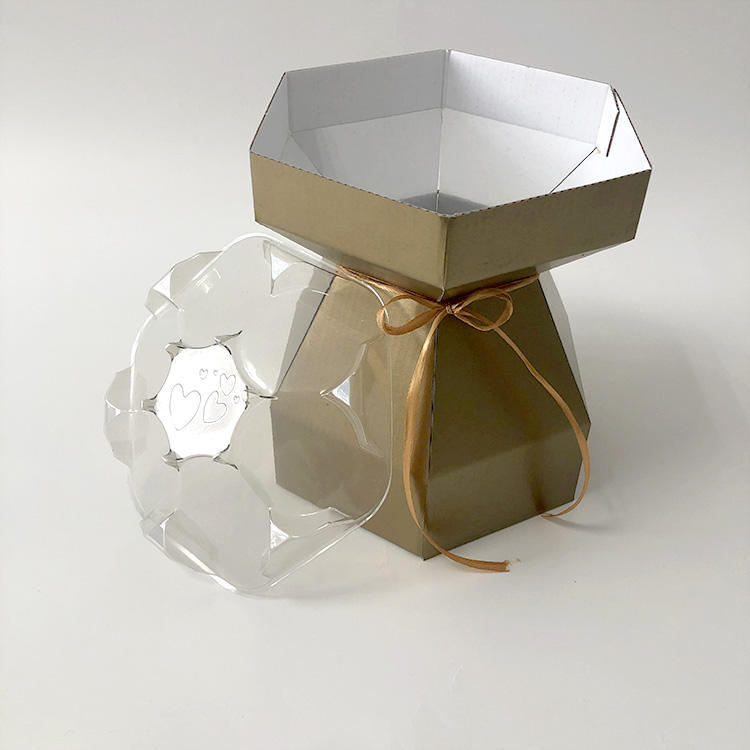 Wholesale Custom Cardboard Cupcake Bouquet Box with Invisible Tray - Eco-Friendly Gift Packaging