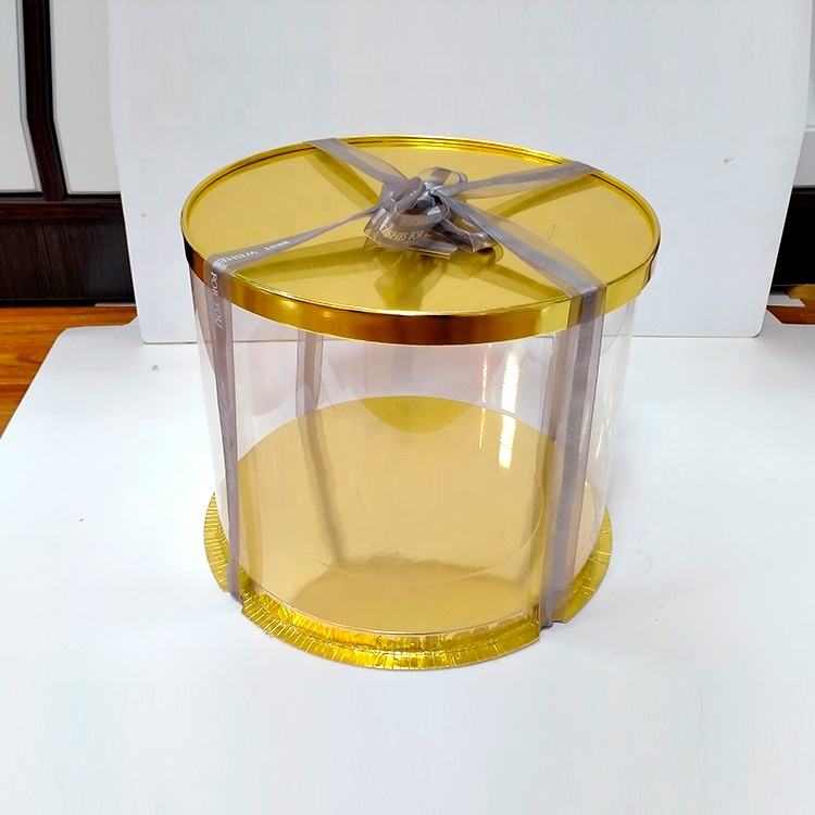 Wholesale Clear Cake Boxes – Eco-Friendly Ivory Board & PET Film Bakery Packaging