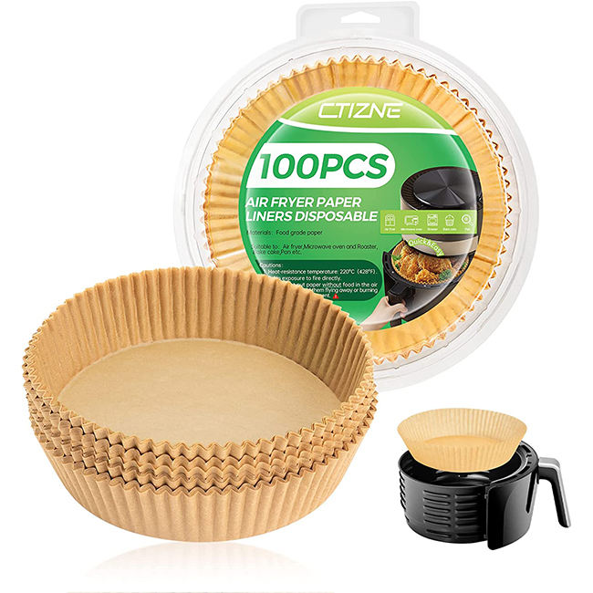 Eco-Friendly Air Fryer Disposable Paper Liners - Oil-Proof, Waterproof, Non-Stick Baking Parchment
